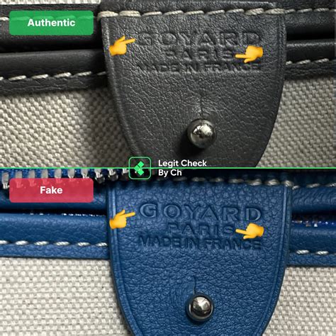 goyard bag fake vs real|real vs fake goyard bag.